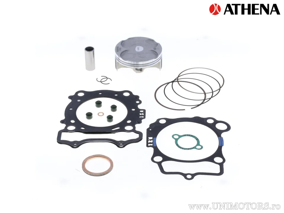 Kit piston superior: piston forjat 4 timpi Ø 76,95 mm + kit garnituri superioare - Athena