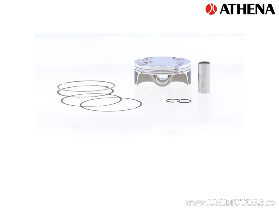 Kit piston superior: piston forjat 4 timpi Ø 76,96 mm + kit garnituri superioare - Athena