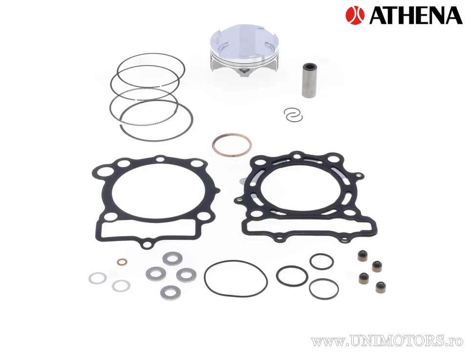 Kit piston superior: Piston forjat 4 timpi Ø 77,96 mm + set garnituri superioare - Athena