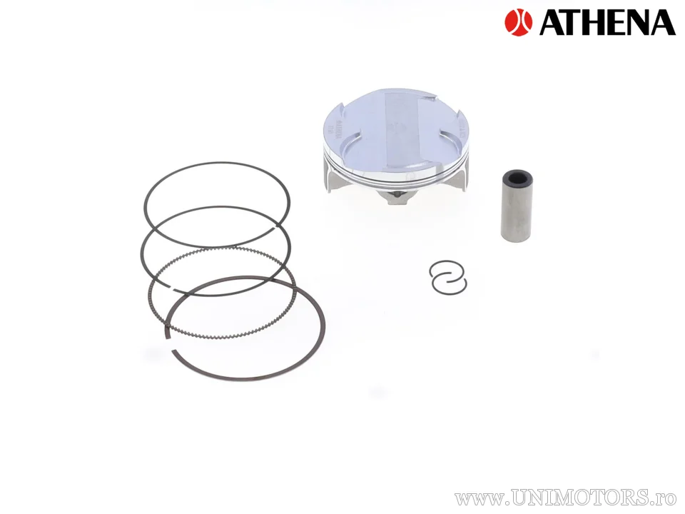 Kit piston superior: Piston forjat 4 timpi Ø 77,96 mm + set garnituri superioare - Athena