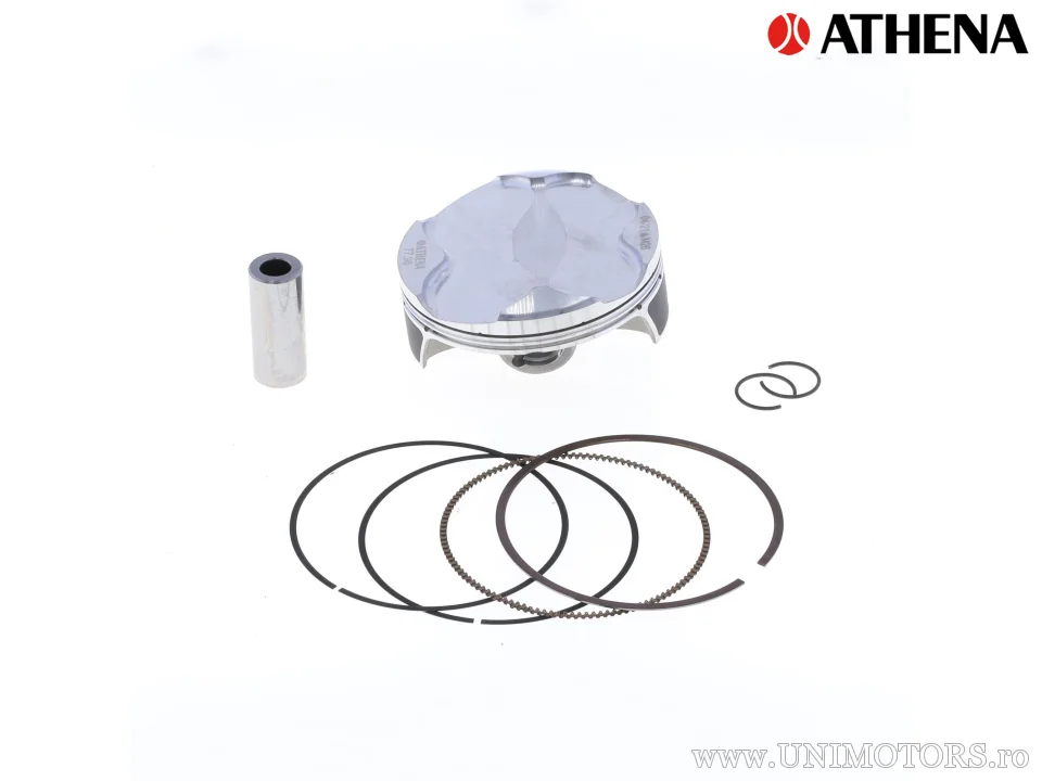 Kit piston superior: Piston forjat 4 timpi Ø 77,96 mm + set garnituri superioare - Athena