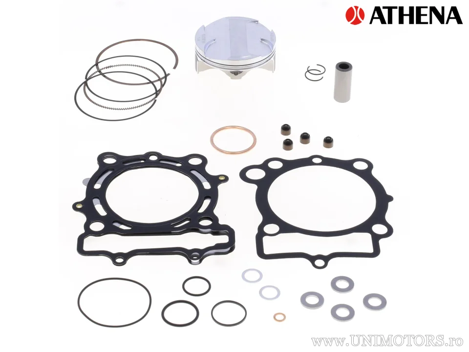 Kit piston superior: Piston forjat 4 timpi Ø 77,97 mm + set garnituri superioare - Athena