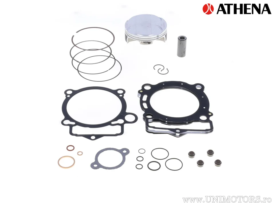Kit piston superior: Piston forjat 4 timpi Ø 87,95 mm + set garnituri superioare - Athena