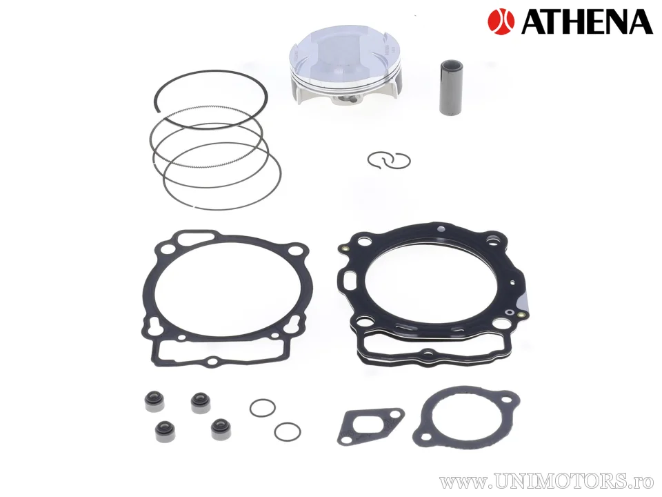 Kit piston superior: Piston forjat 4 timpi Ø 94,96 mm + kit garnituri superioare - Athena
