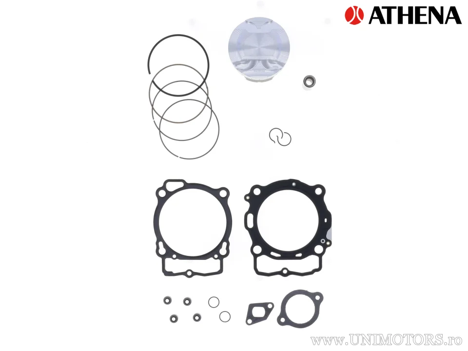 Kit piston superior: Piston forjat 4 timpi Ø 94,96 mm + kit garnituri superioare - Athena