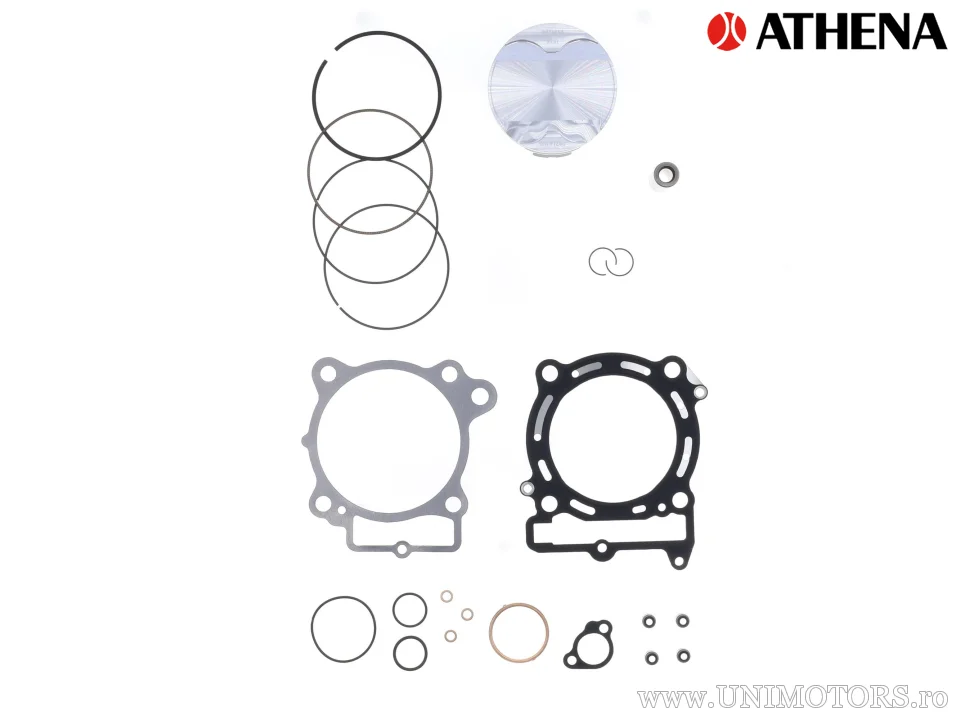 Kit piston superior: piston forjat 4 timpi Ø 95,97 mm + kit garnituri superioare - Athena