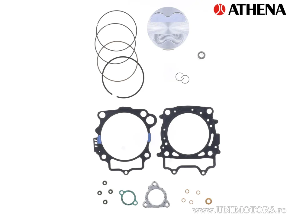 Kit piston superior: piston forjat 4 timpi Ø 96,95 mm + kit garnituri superioare - Athena
