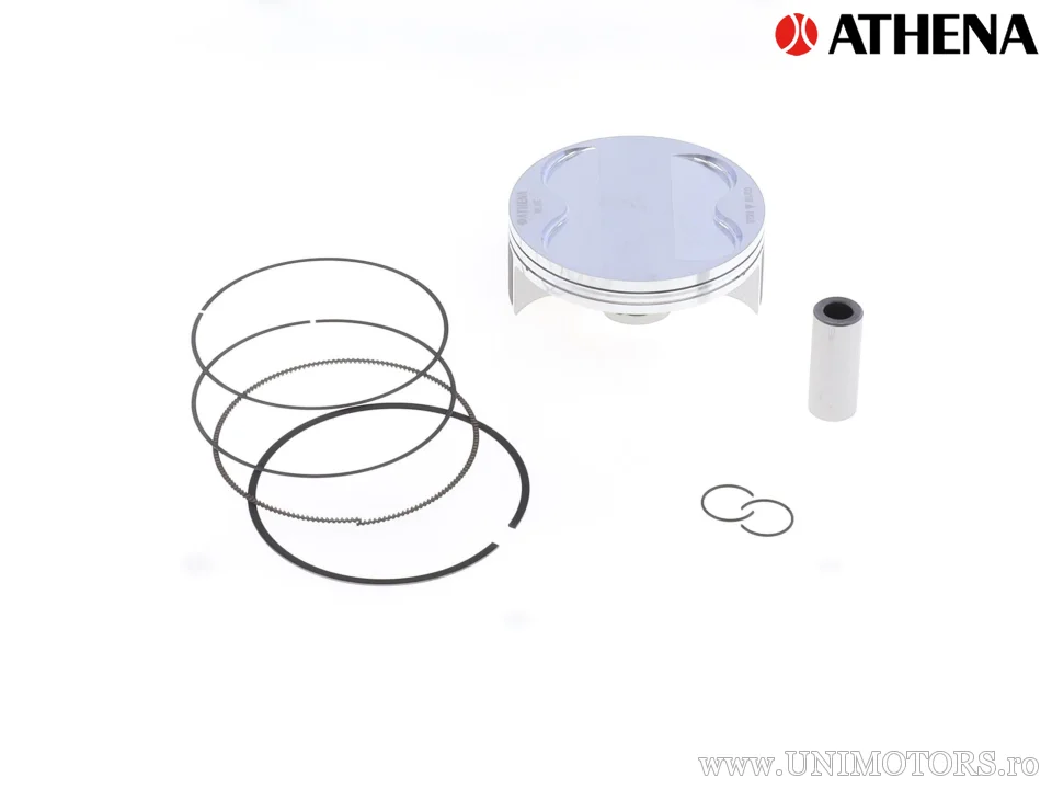 Kit piston superior: piston forjat 4 timpi Ø 96,95 mm + kit garnituri superioare - Athena
