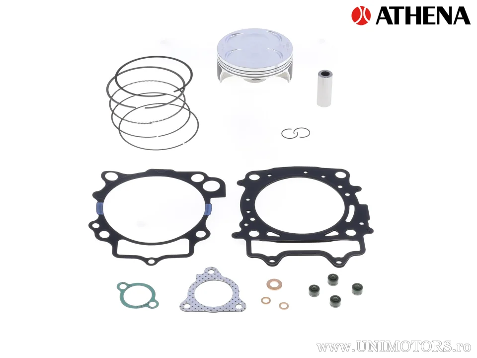 Kit piston superior: Piston forjat 4 timpi Ø 96,95 mm + kit garnituri superioare - Athena