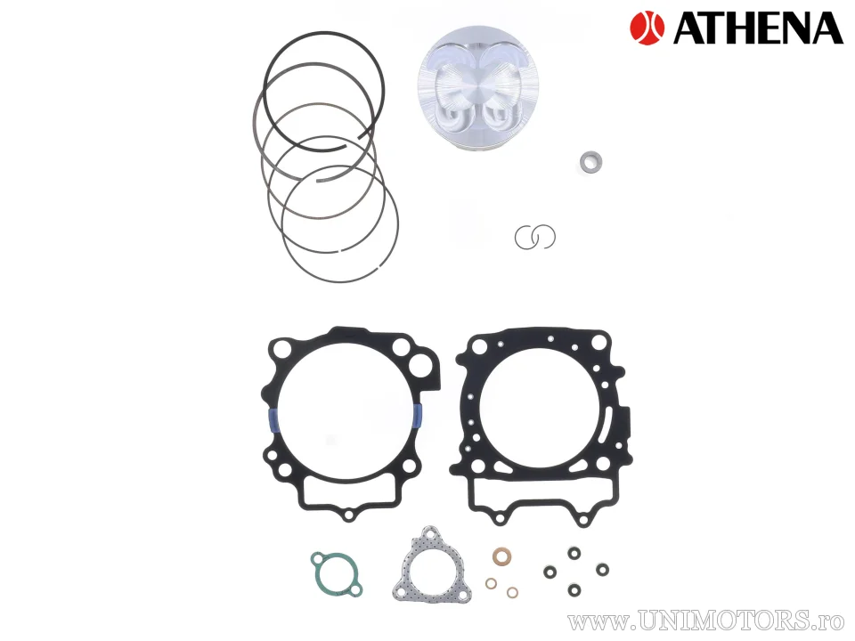 Kit piston superior: Piston forjat 4 timpi Ø 96,95 mm + kit garnituri superioare - Athena