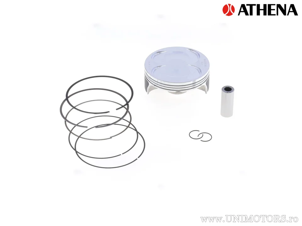 Kit piston superior: Piston forjat 4 timpi Ø 96,95 mm + kit garnituri superioare - Athena