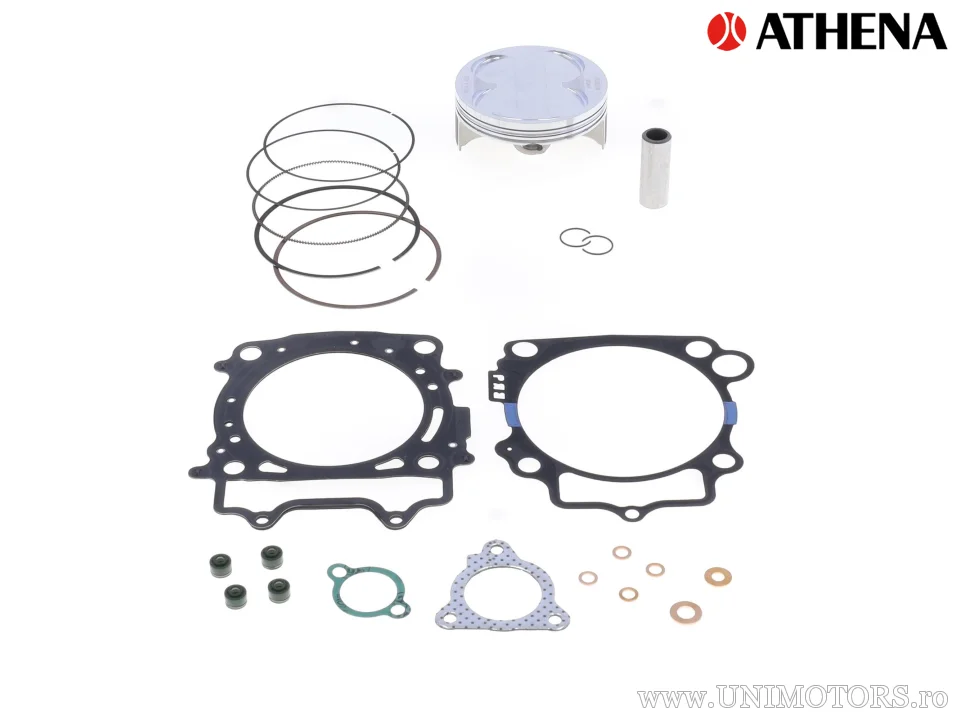 Kit piston superior: piston forjat 4 timpi Ø 96,95 mm + kit garnituri superioare - Athena