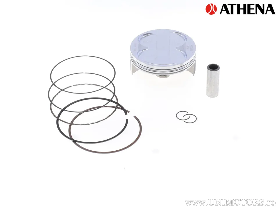 Kit piston superior: piston forjat 4 timpi Ø 96,95 mm + kit garnituri superioare - Athena