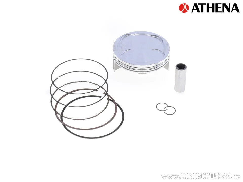Kit piston superior: Piston forjat 4 timpi Ø 96,95 mm + set garnituri superioare - Athena