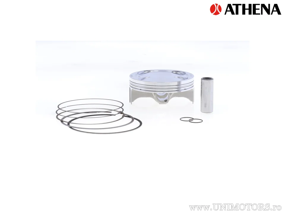 Kit piston superior: piston forjat 4 timpi Ø 96,96 mm + kit garnituri superioare - Athena