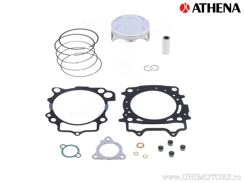 Kit piston superior: piston forjat 4 timpi Ø 96,96 mm + set garnituri superioare - Athena
