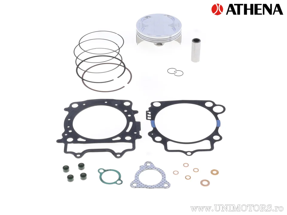 Kit piston superior: Piston forjat 4 timpi Ø 96,96 mm + set garnituri superioare - Athena
