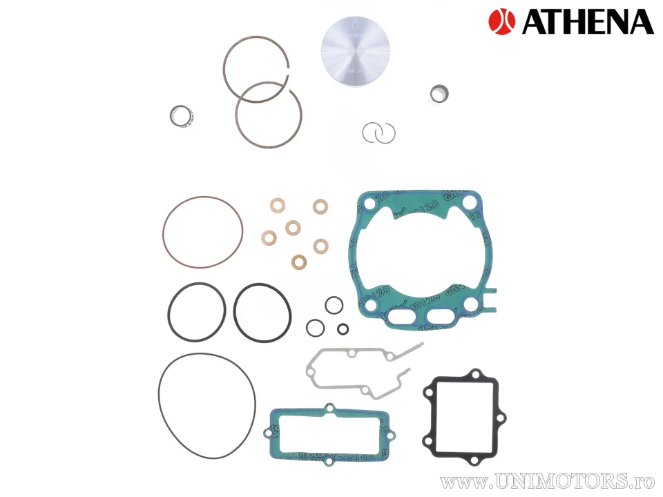 Kit piston top-end: piston forjat 2-timpi Ø 66,34 mm + kit garnituri top-end - Athena