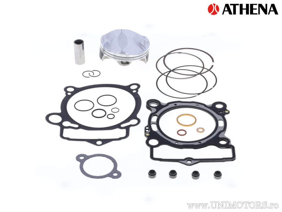 Kit piston top-end: piston forjat 4 timpi Ø 77,95 mm + kit garnituri top-end - Athena