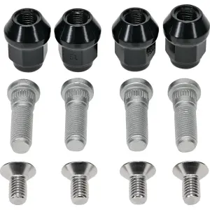Kit piulițe/șuruburi pentru o singura roată - argintiu - CAN AM COMMANDER 1000 / OUTLANDER 1000 / OUTLANDER 700 - Moose