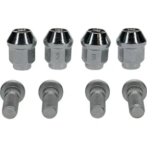 Kit piulițe/șuruburi pentru o singura roată - argintiu - SUZUKI LT-A 500 AXI Kingquad / LT-A 500 AXI Kingquad EPS  - Moose
