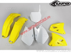 Kit plastica (bianco / giallo) - Suzuki RM 125 / RM 250 ('06-'17) - UFO