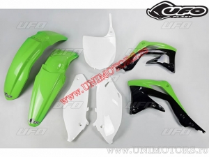 Kit plastica (bianco / verde / nero) - Kawasaki KX 450 F 4T ('12) - UFO