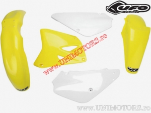 Kit plastice (alb / galben) - Suzuki RM 85 2T ('02-'17) - UFO