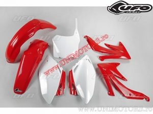 Kit plastique (Blanc/Rouge) - Honda CRF 450 R ('08) - UFO