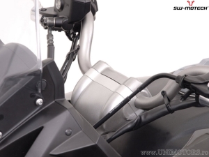 Kit rialzo manubrio 18 mm - materiale: alluminio - colore: argento - Kawasaki Versys 650 ('07-'14) - SW-Motech