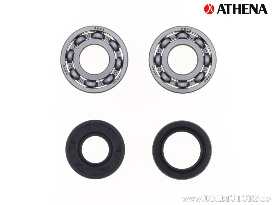 Kit rulmenți arbore cotit și simeringuri Athena, Yamaha YT 60 L / N / S 84-86 - Athena