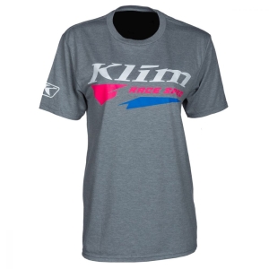 Klim Tricou Race Spec SS T Gray/Knockout Pink: Mărime - XS