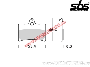 Klocki hamulcowe przednie - SBS 126HF (ceramiczne) - (SBS)
