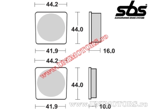 Klocki hamulcowe przednie - SBS 531HF (ceramiczne) - (SBS)