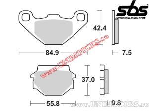 Klocki hamulcowe przednie - SBS 546HF (ceramiczne) - (SBS)