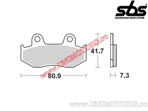 Klocki hamulcowe przednie - SBS 558HF (ceramiczne) - (SBS)