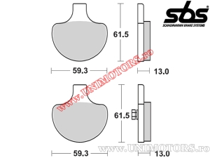 Klocki hamulcowe przednie - SBS 579HF (ceramiczne) - (SBS)