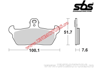 Klocki hamulcowe przednie - SBS 641HF (ceramiczne) - (SBS)