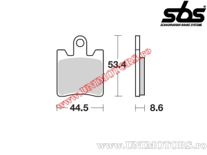 Klocki hamulcowe przednie - SBS 740HS (metalowe / sinterowane) - (SBS)