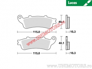 Klocki hamulcowe tył - MCB840SH sinterowane SH - Lucas TRW