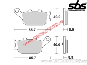 Klocki hamulcowe tył - SBS 158HF (ceramiczne) - (SBS)