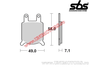 Klocki hamulcowe tył - SBS 560HF (ceramiczne) - (SBS)