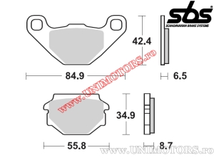 Klocki hamulcowe tył - SBS 651HF (ceramiczne) - (SBS)