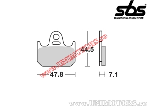 Klocki hamulcowe tył - SBS 659HF (ceramiczne) - (SBS)