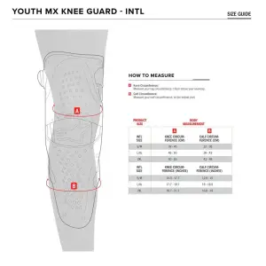 Knieschützer Youth SX-1 - Schwarz, Rot - Jugend - S/M - 27040646