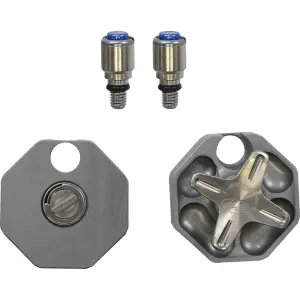 Kompresszióállító KYB AOS-hoz - Ezüst, anodizált - 38010421