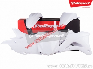 Kunststoff-Set (Weiß) - Kawasaki KX 85 ('14-'19) - Polisport