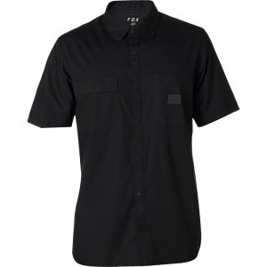 Kurzarm-Casual-Shirt Redplate Flexair [Schwarz]: Größe - S