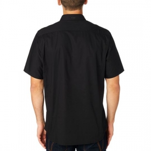 Kurzarm-Casual-Shirt Redplate Flexair [Schwarz]: Größe - S