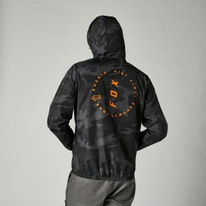 Lässige Windjacke Clean UP Camo [Schwarzes Camouflage]: Größe - S